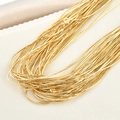 Gepolijste 18k vergulde slangenketting halskettingen met metaalglans voor sieraden DIY - 18k Goud Slangenketting (1.0mm x 45cm)