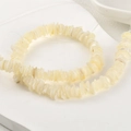 Crèmewitte onregelmatige natuurlijke schelpkralen voor het maken van DIY sieraden - Witte Jade