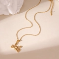 Detailed close-up of a crab-shaped gold pendant with matte finish and a link chain - Crab Style (Style E)
