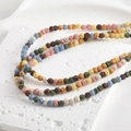 Colorful 4-8mm volcanic lava stone round beads for DIY jewelry making and bracelets - Multicolor 4mm (approx. 4-4.5mm)