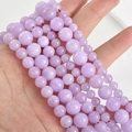 Multiple strands of lavender purple 8mm natural Persian jade round beads for DIY jewelry - Lavender Purple 6mm (Approx. 58 Beads)