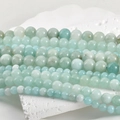 8mm natural Persian jade round beads in mint green and sky blue for DIY jewelry making - Amazonite Blue 10mm (Approx. 36 Beads)
