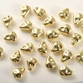 Hammered 14k gold-plated irregular teardrop beads for DIY jewelry making and crafts - Irregular Teardrop / 1 Piece/Pack (11.6x9.5mm) / 14K Gold