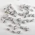 Macro view of wave-textured S925 sterling silver spacer beads for DIY jewelry making - Approx 6x4mm / Silver