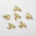 14k gold plated lily of the valley flower tube pendants for DIY jewelry making - 14K Gold Plated Lily of the Valley
