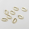 Macro-detail van 14k vergulde ovale kettingschakels voor DIY-sieradenaccessoires - 14K Goud Stijl B Glad Ovaal (15.6x10mm)
