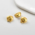 Goldener Fu-Beutel-Anhänger Perlen für DIY-Schmuckherstellung mit matter Oberfläche - 17# Kleine Dicke Glückstüte [1 Stück] (ca. 113 X 122 Mm)