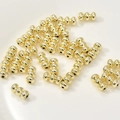 Makroaufnahme von 14k vergoldeten Dreifach-Laternen-Perlen für DIY-Schmuckherstellung - Große Dreischichtige Laternenperle (14# Gold)