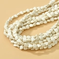 Détail macro de perles en turquoise en forme de cœur avec texture grise pour bijoux DIY - Style de Coeur (6#)