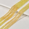 Cuentas de cristal de ojo de gato amarillo facetado para joyería en varios tamaños - 2mm / Amarillo