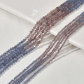 Detalle de cuentas de cristal ojo de gato facetadas azul violeta para joyería DIY - 2mm / Púrpura