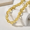 Perle in vetro giallo traslucido stile barocco per collane fai-da-te e creazione gioielli - Giallo Irregolare
