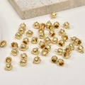 Detailansicht von 14k vergoldeten Maiglöckchen-Anhängern für DIY-Schmuckherstellung - Gold / Klein