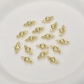 Mini ciondoli a cuore con ali placcati in oro per gioielli DIY su un vassoio bianco - 7# Ali di Cuore Oro