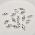 Ciondoli a forma di cuore con ali lucide per creazione gioielli fai-da-te e bracciali - 8# Ali di Cuore Argento