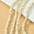 Perles de cœur en turquoise blanche irrégulière pour bijoux et bracelets DIY - Style Éclats (11#)