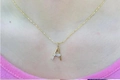 18K Gold Halskette mit Buchstaben A Anhänger und funkelnden Zirkoniasteinen für Damen - Buchstabe A / Halskette / Gold