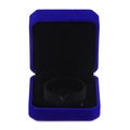 Elegant royal blue velvet jewelry gift box with octagonal design for necklaces and bracelets - Large Bracelet Box