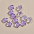 Vue macro de perles étoiles en résine aurore violette avec paillettes pour bijoux DIY - 14# Étoile Violette