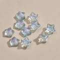 Perles étoiles en résine aurore pour accessoires cheveux et bijoux DIY - 17# Étoile Bleue