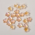 Détail macro de perles en forme d'étoile irisée pour bijoux DIY et accessoires - 13# Étoile Orange