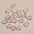 Perles étoiles en résine aurore aux reflets laser irisés pour création bijoux DIY - 16# Étoile Rose