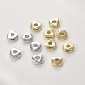 Perles d'espacement géométriques en or 14k et argent pour la création de bijoux DIY - Perle d'espacement triangulaire (3#) / Grand (1 pièce) / Or