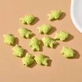Cute green ceramic fish beads for DIY jewelry making with polished glaze finish - Small Fish Style (2#) / 1 Piece / Fruit Green