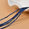 Perle a cubo in ematite blu metallizzato per la creazione di gioielli fai-da-te - Blu