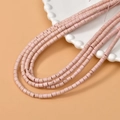 Cuentas de tubo turquesa cilíndricas rosas de 4mm para hacer joyas artesanales DIY - Rosa / 4*4mm