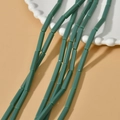 Gros plan de perles cylindriques vert sauge pour la création de bijoux DIY - 38 Pièces/Fil / 4# Vert Vintage