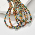4mm colorful mixed natural freshwater shell Heishi beads for DIY jewelry making - P-5711# 4mm Mixed Color (1 Strand)