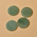 30mm green aventurine natural stone round pendants with pre-drilled holes for DIY jewelry - Green Aventurine