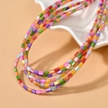 3x5mm colorful freshwater shell cylinder beads for DIY jewelry making and necklace - 3x5mm (Approx. 80 Beads/Strand) / Multi-color