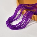 Strands of 3mm purple faceted macaron glass beads for DIY jewelry making and crafts - Purple (16#)
