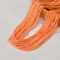 Macro view of orange faceted glass beads for DIY necklaces and handmade bracelets - Orange Yellow (15#)