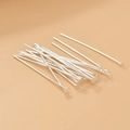 Spilli a testa piatta argentati per creazione gioielli fai-da-te in confezione - Spillo a Testa Piatta in Rame Argentato 18mm