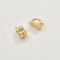 Chiusura magnetica placcata oro 14k con zirconi per la creazione di gioielli DIY - Oro