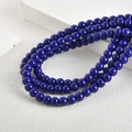 8mm deep blue glass round beads for DIY jewelry making necklaces and bracelets - Sapphire Blue