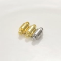 Dettaglio di chiusure magnetiche da 5mm in oro e argento per la creazione di gioielli - 5*12MM / Cilindro Oro 14k