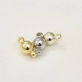 Chiusure magnetiche da 5mm placcate oro 14k e argento per bracciali e collane DIY - 6mm x 12mm / Sfera Oro 14k