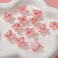 Pink gradient acrylic lotus flower beads for DIY jewelry and hair accessories crafting - Medium Lotus (18#)