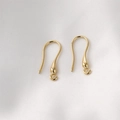 Detail van 18k vergulde lange druppelvormige oorhaken voor handgemaakte DIY-sieraden - 17# 18K Goud Lange Druppel Stijl