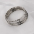 Minimalist 14k gold-filled memory wire spring bracelets with multi-layer silver finish - Silver Tone
