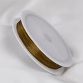 Golden copper beading wire on spool for DIY jewelry making and handmade necklace crafts - 13# Light Gold 0.3mm 1 Roll [Approx 20m]