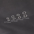 Polished S925 sterling silver open jump rings in various sizes for DIY jewelry making - 10 Pieces/Pack / 0.7*3mm (12#)