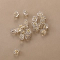 Floral silicone earring backs with 18k gold metal core for secure jewelry fastening - Flower 18K Gold Plated