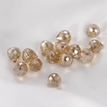 Champagne amber faceted teardrop crystal beads for DIY handmade jewelry crafts - 5# Champagne