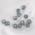 Faceted iridescent grey crystal drop beads for DIY jewelry and handmade accessories - 6# Lake Blue Purple