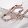 Detailed view of natural pink opal irregular chip beads for jewelry making - Irregular Chips (12#) / 1 Piece / Pink Opal